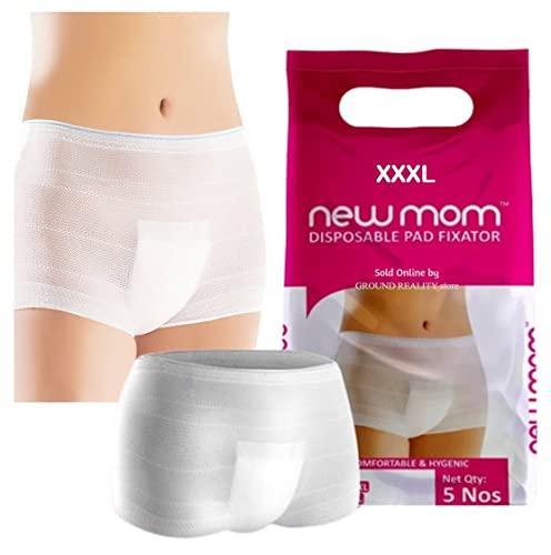 LUREME LUREME 30 XXXL Size Panty New mom Disposable Pad Fixator for Hip Size 125-136cm. A Hygienic way of holding pads, Protection from Fungal Infections. Reusable and Washable New Mom Pad fixator Panty