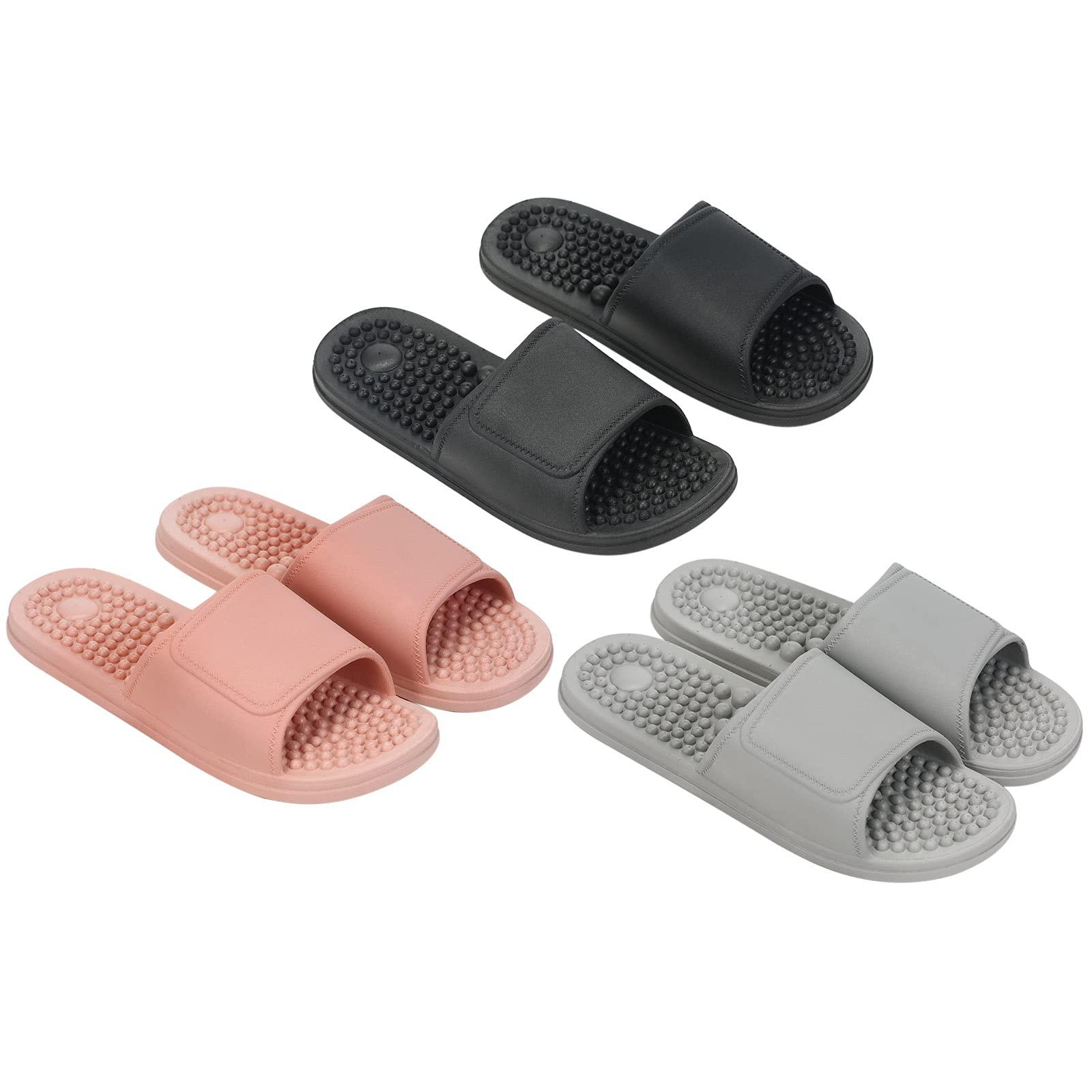 RYAP Acupressure Massage Slipper Foot Massager Jade Stone Acupoint Massage Slippers Shoes Reflexology Sandals for Men Women