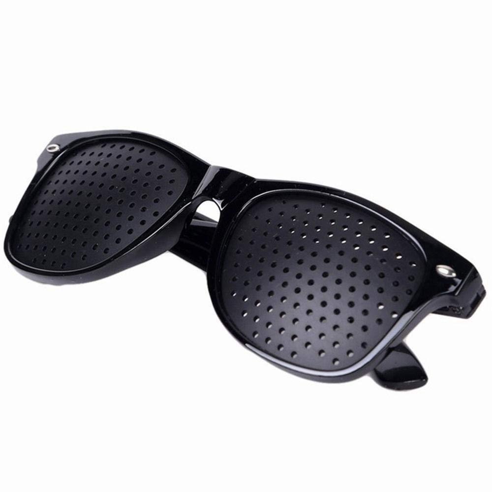Vuffuw Vuffuw Pinhole Vision Correction Reticular Eyesight Protection Anti-Fatigue Glasses (Black)