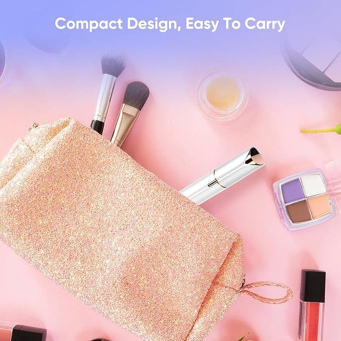 VIFORA VIFORA Facial Hair Remover Machine For Women - Face, Chin, Cheek, Eyebrow, Upper Lip Hair Remover for Women, USB RECHARGEABLE Epilator Machine for Women(White)