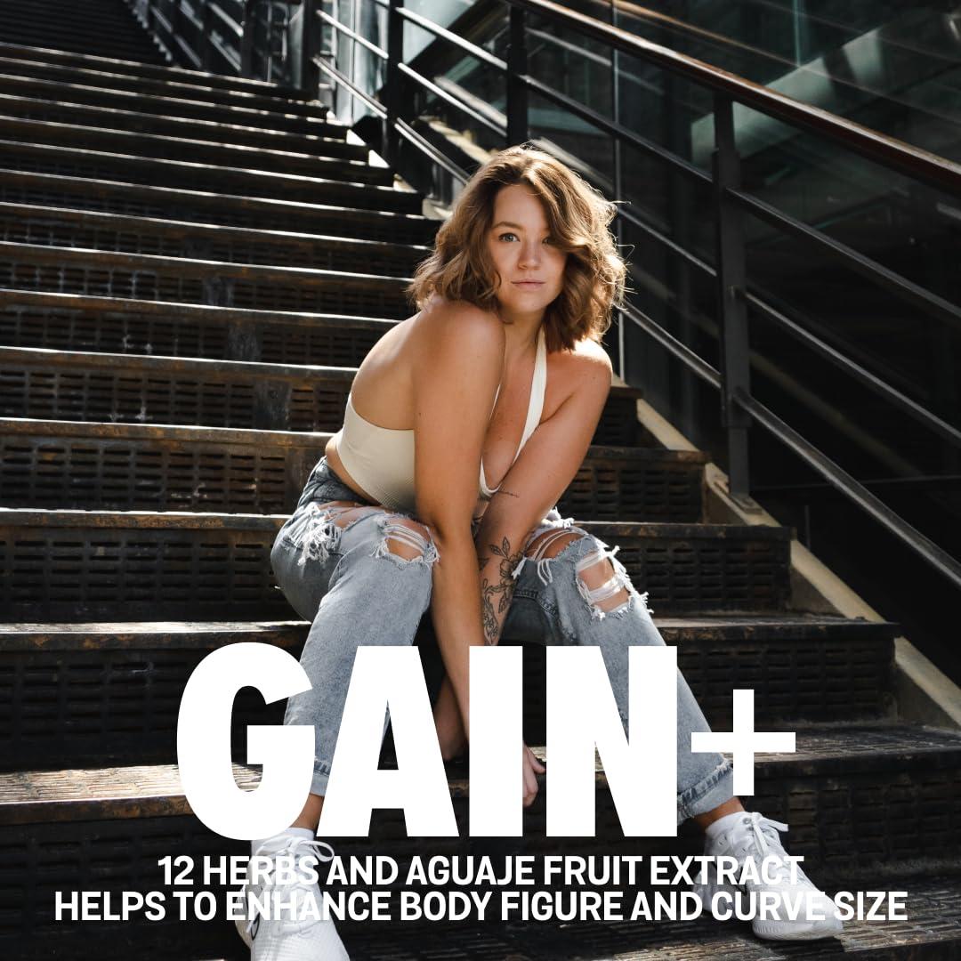 Sparkfusion Sparkfuison Gain+ Women Weight Gainer | With Full Power 12 Herbs,Protein & Vitamins | For Improves Figure And Curve Size | Weight + Mass Gainer For Women Chocolate Smoothie flavour 500 gm