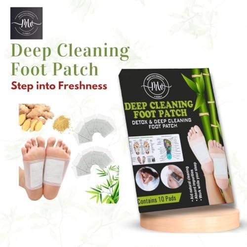 MW PARIS MW PARIS Detox & Energize Foot Patch|| Pain Relief Detox patch, Cleansing Toxin Remover Foot Pads, Detoxify Stress Relief Sleep Patch for Detoxification, For Men & Women (1 BOX = 10 Patches) (4)