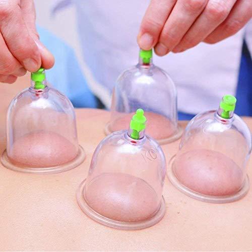 SNOFER SNOFER Plastic Therapy-Cupping Medicine Magnet Pull Out Vacuum Apparatus Therapy Relax Massagers (White) - Pack of 6