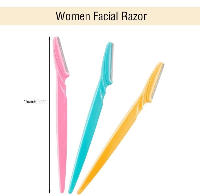 Generic Twinkle Eyebrow Painless Facial Hair Remover Razor for Face, Women and Men (Multicolour)- Pack of 3