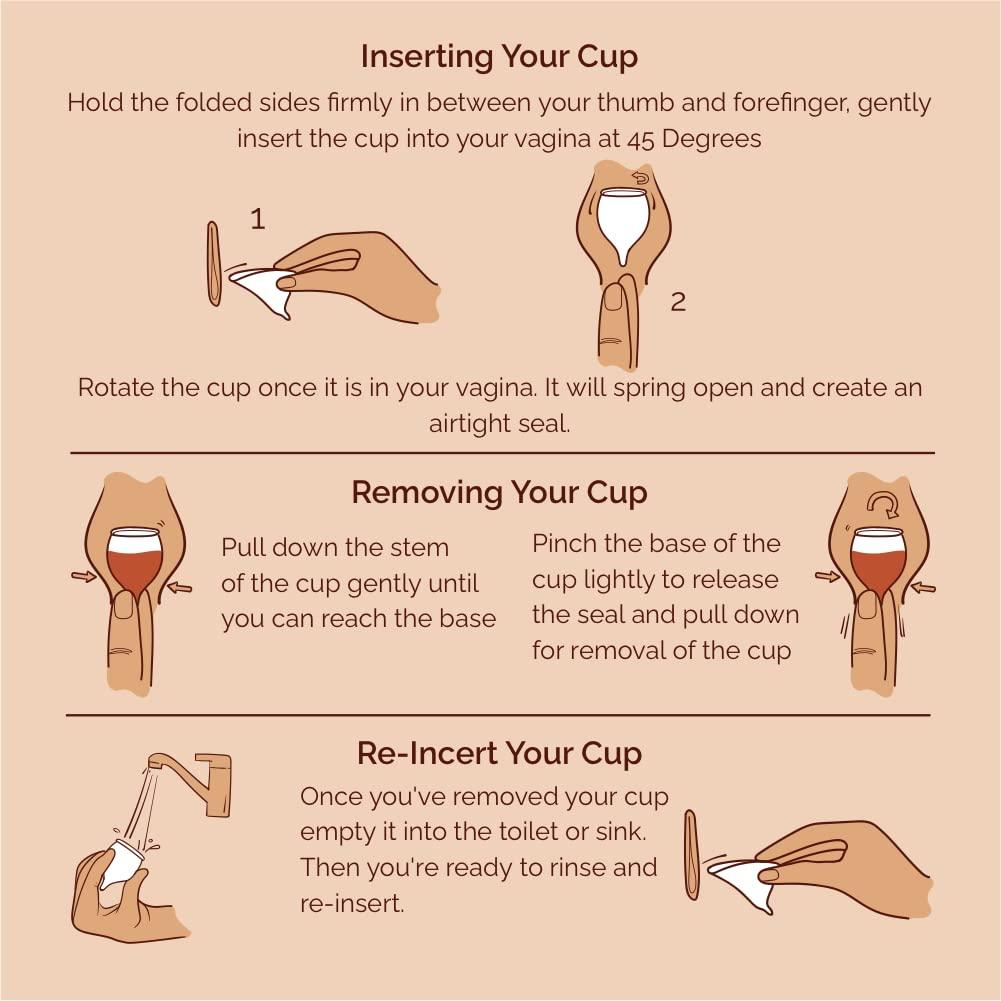 Ezcup Ezcup Reusable Menstrual Cup for Women with an easy-to-use Portable Sterilising Container,100% Medical Grade Silicone+Menstrual Cup Wash -100 ml with Aloe vera, Neem & Tea tree oil. (REGULAR+WASH)