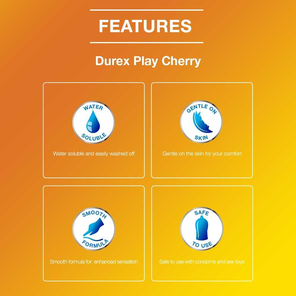 Durex Durex Pleasure Pack (Durex Cherry 50ml, Extra Dots 10s)