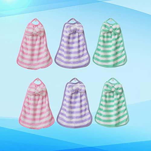HEALLILY HEALLILY 6PCS Soft Hanging Hand Towel for Bathroom Kitchen with Hanging Loop Super Soft Absorbent Machine Washable Quick Dry Random Color