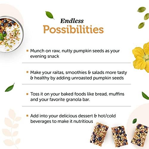 Neuherbs Neuherbs Raw & Unroasted Pumpkin Seeds | Immunity Booster & Fiber Rich Superfood | Rich Source of Omega 3 | Highly Nutritious Snack | Rich in Protein, Zinc & Magnesium 200 G (Pack of 2)