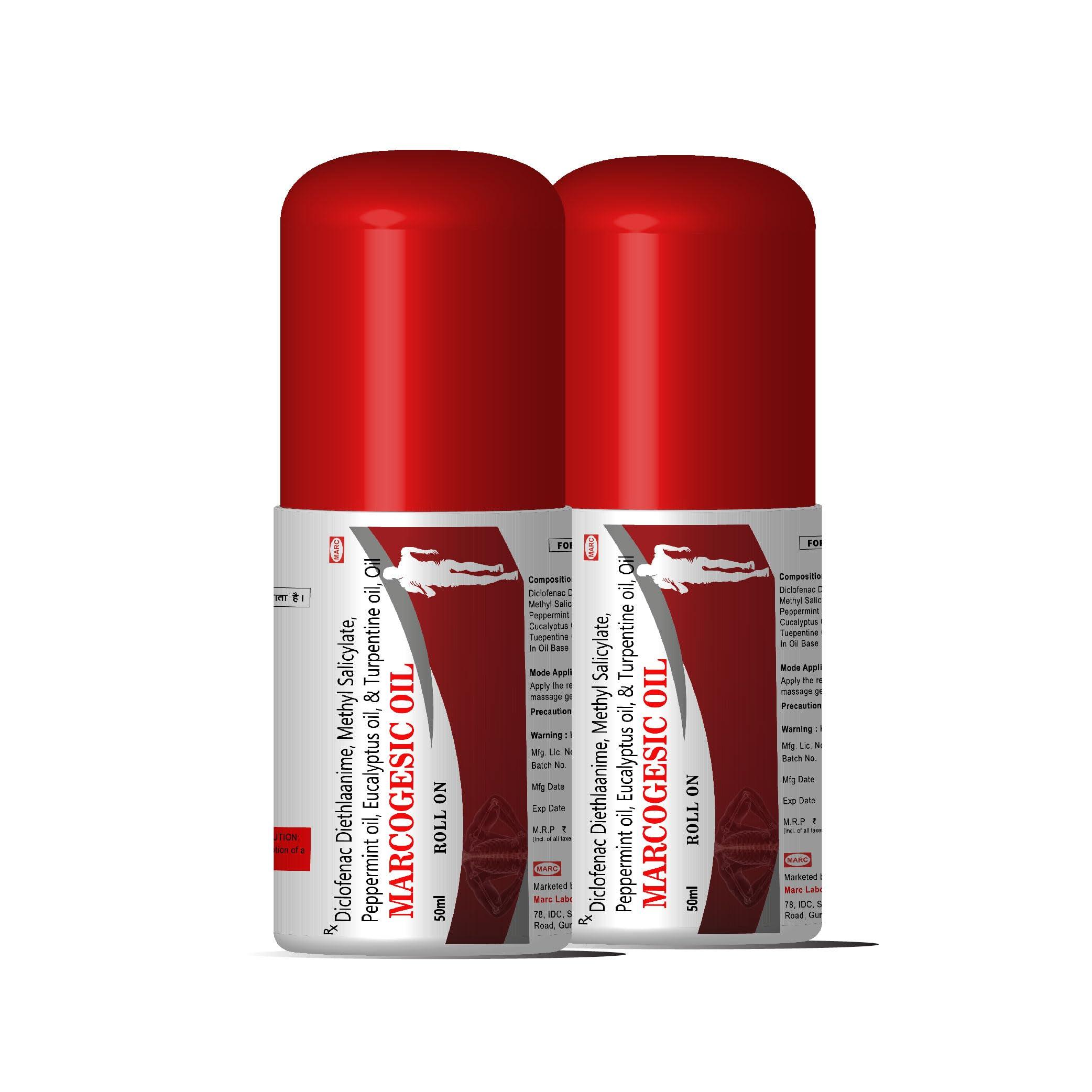 Generic Marcogesic oil Roll on 50 ml | Pain Relief Oil, Relieves Joint Pains & Body Pains | Made With Natural Ingredients