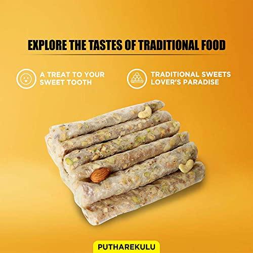 SITARA FOODS Sitara Foods Bellam Putharekulu Pootharekulu Paper Sweet Short 250 Grams Pack