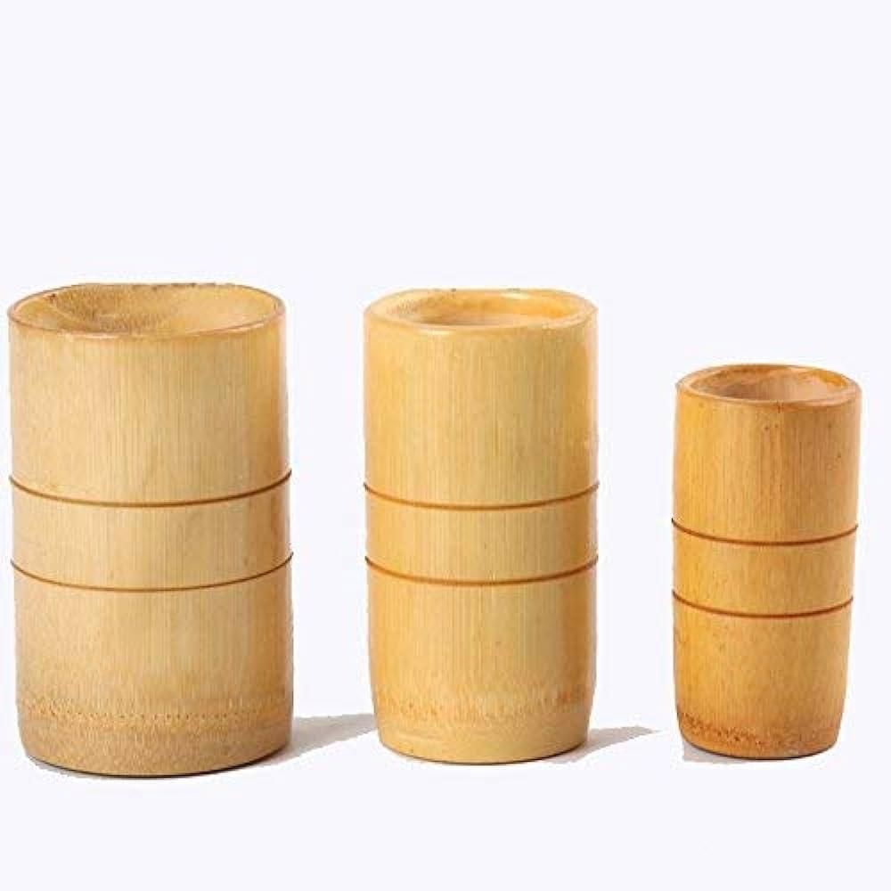 Generic Bamboo fire cupping acupressure set of 3 cups