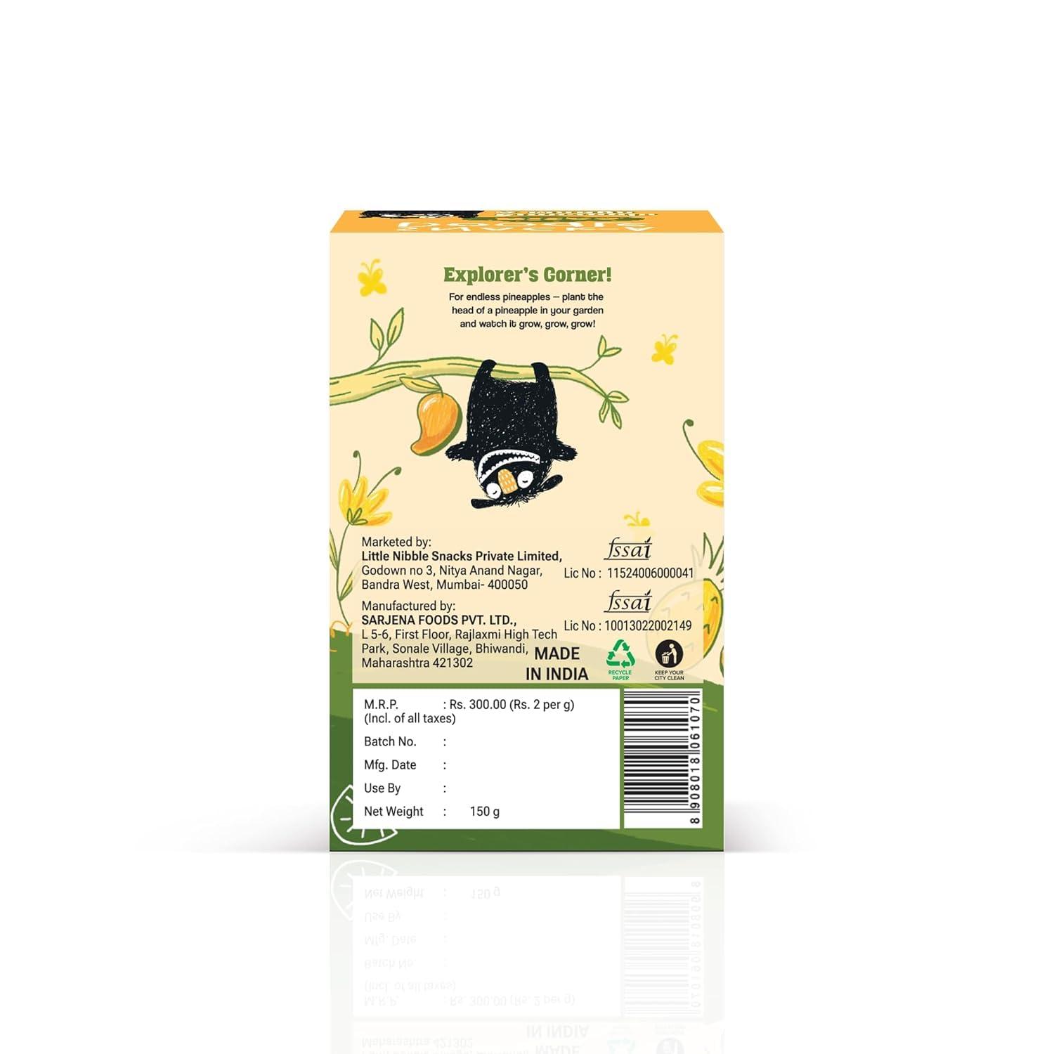 SNACK-A-DOODLE SNACK-A-DOODLE Banana Choco Chip Bites, Mango Pineapple & Strawberry Apple Bites I Healthy Snacks For Kids I 100% Natural I Perfect Snack for Tiifin I Travel Friendly I 150 grams