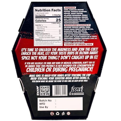 JOLOCHIP Jolochip Last-Chip-Challenge (Pack of 2) | Extreme Spicy Tortilla Chip | Hottest Chip in the World | Ultimate Hot Snack | 5gm*2