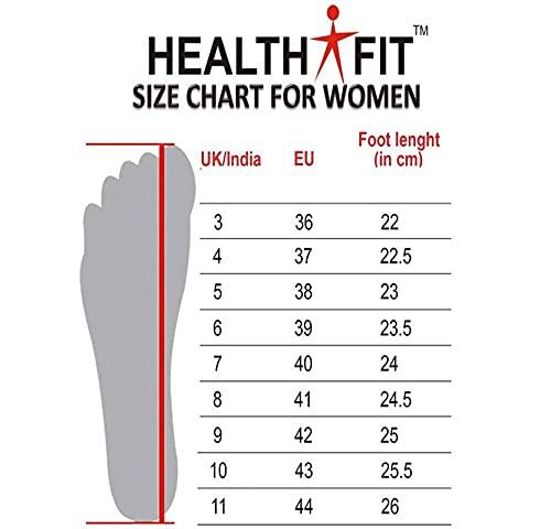 HEALTH FIT HEALTH FIT Ortho & Diabetic Soft Women's Slippers UK-10 Sultan New