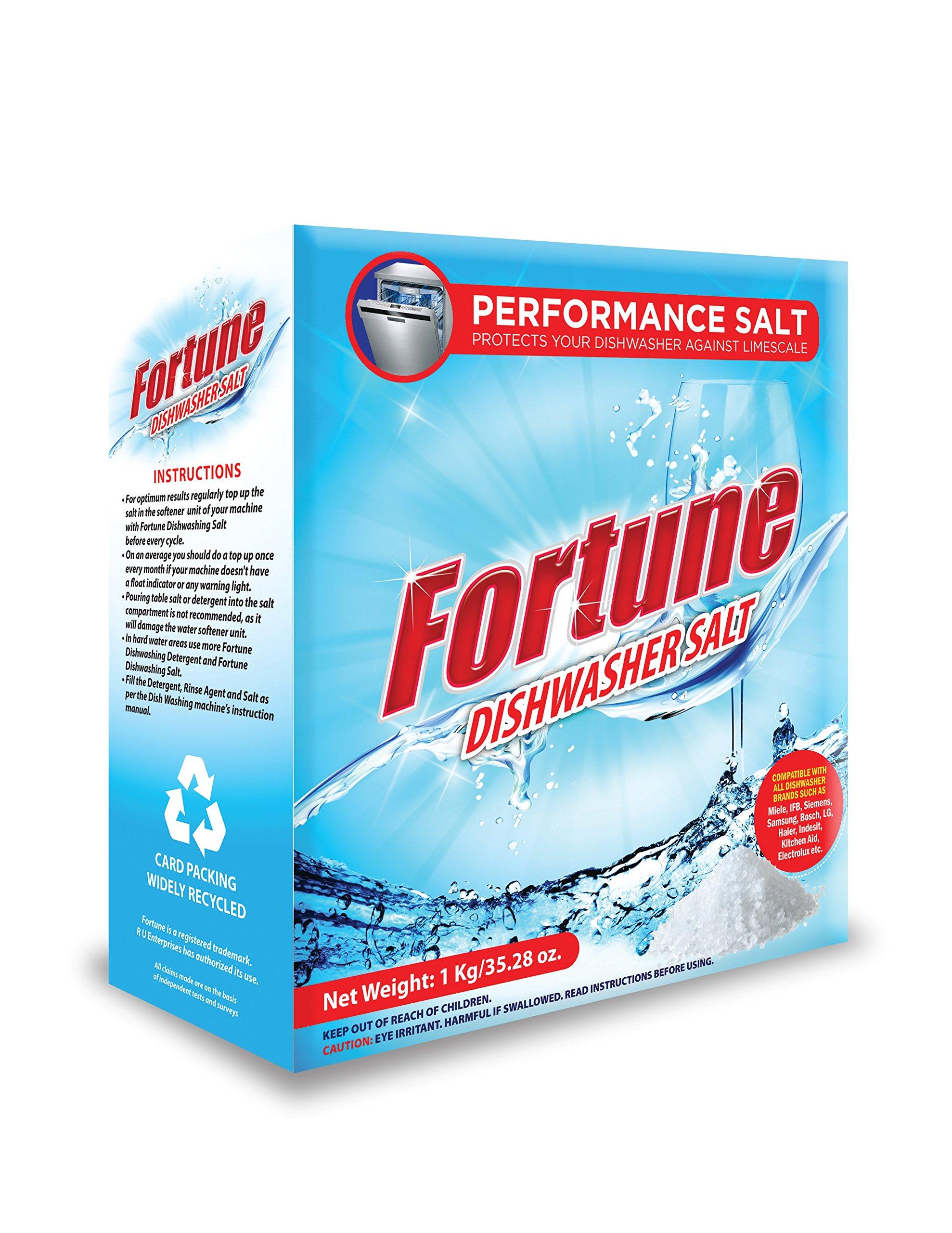 Fortune Fortune Dishwasher Detergent Bar 1 Kg - Compatible with All Dishwasher Brands & Dishwasher Salt - 1 kg