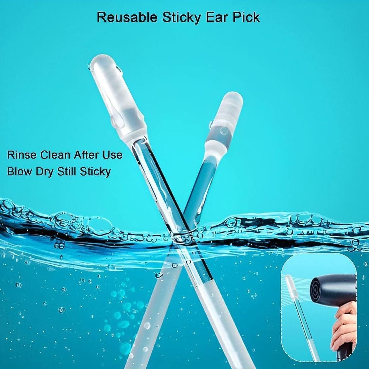 ATHA ATHA Soft Silicone Ear Wax Removal Tool | Quick ATHA Clean Reusable Sticky Ear Swabs | Earwax Buds Catcher | Ear Dirt Remover Tool (Pack of 24_Multicolor)