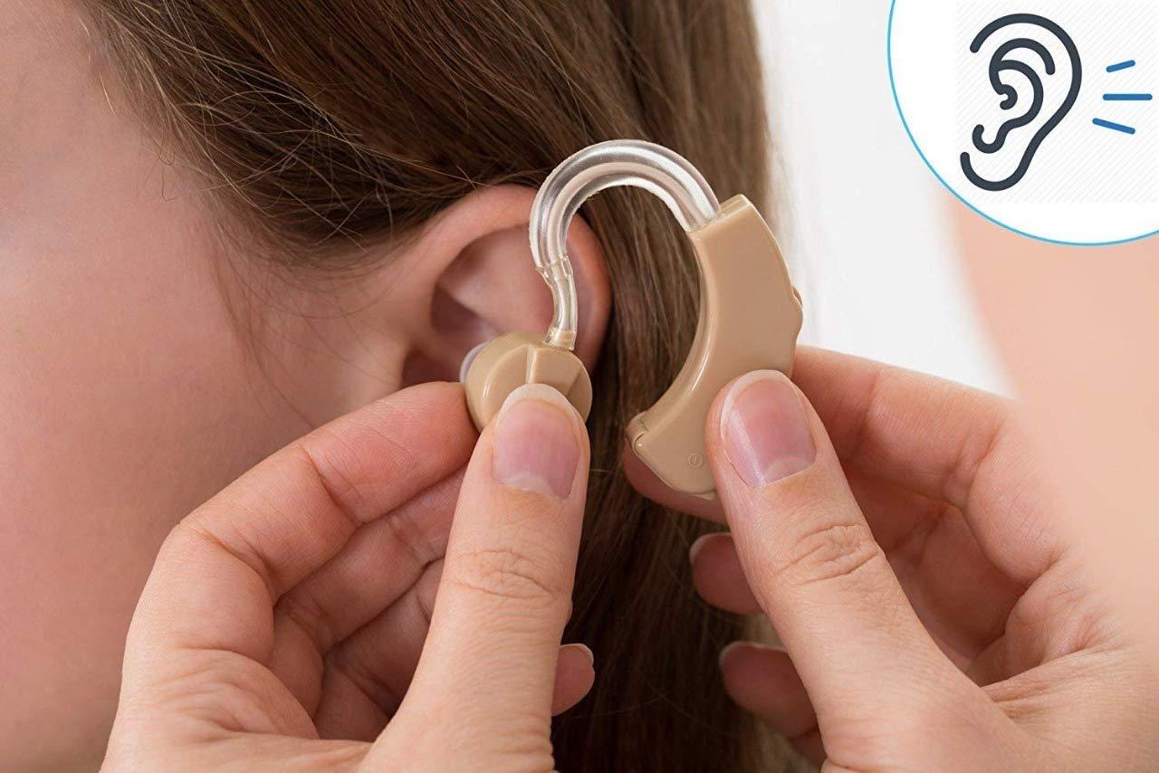MORGHULIS MORGHULIS ound Enhancer Hearing Aid Bionic Ear Sound Amplifier Mini Size BTE Behind Cyber Sonic Ear hearing machine Behind the Ear Hearing Aid Bionic Ear Sound Amplifier PACK of 1