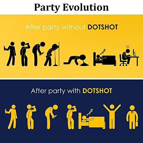 DOT SHOT DOT SHOT -Anti Hangover Drink, Immune booster liquid, Healthy Habit for Detoxed Body with essential electrolytes and Refreshed mornings-PACK OF 4