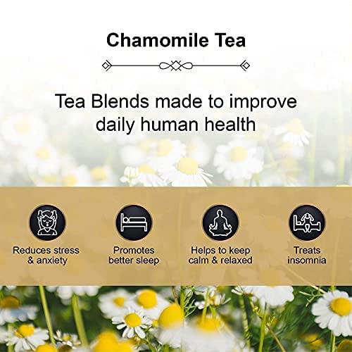 NKB Organics NKB Organics Chamomile Flower Tea | Pure Whole Flower Buds of Chamomile || Sleep Tea & Stress Relief || Detox Tea || Herbal Tea - Caffeine Free | Soothing Tea || 100 Gram