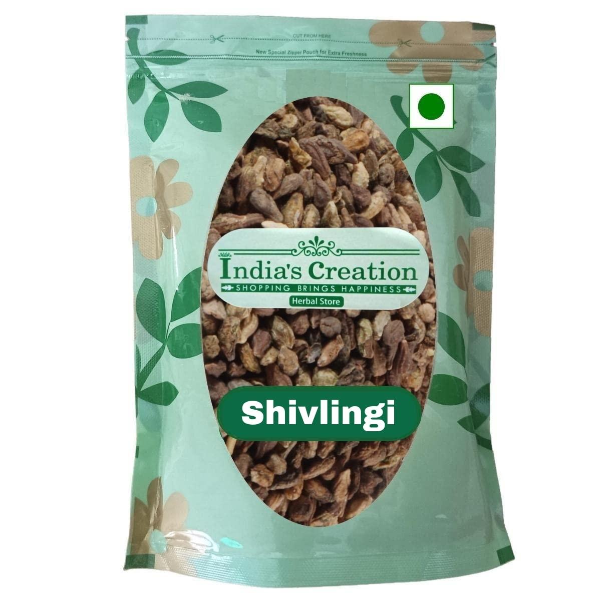 indias creation Shivlingi Seeds-Bryonia Laciniosa-Raw Herbs-Shivlingi Beej-Single Herbs-Jadi Buti (100 Gram)