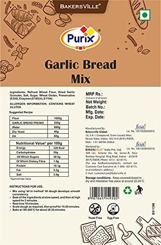 Purix Purix Garlic Bread Mix/Garlic Bread Flour, 1 kg