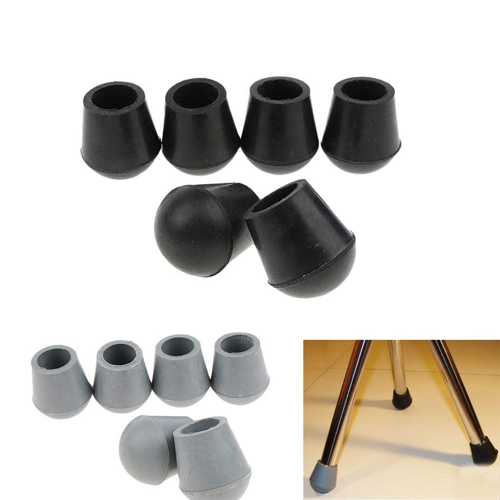 LOOM TREE LOOM TREE 6 Pieces Rubber Tip For Cane Walking Stick Crutches Chair 3/4 inch Black| Medical Mobility & Disability | Mobility/Walking Equipment