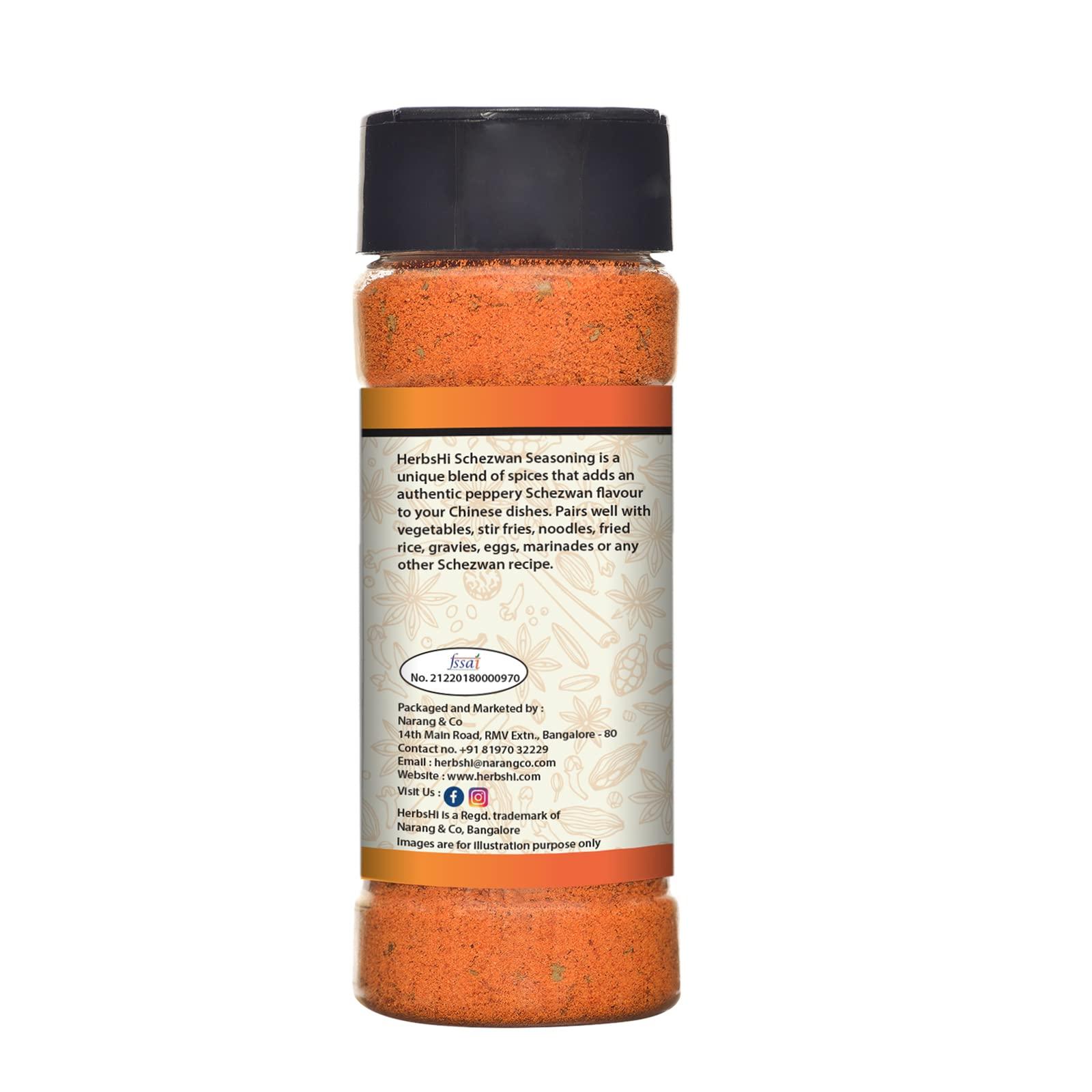 HerbsHi HerbsHi Schezwan Masala Powder for vegetables, stir fries, noodles, fried rice, gravies, eggs, marinades 55 Gm X 1