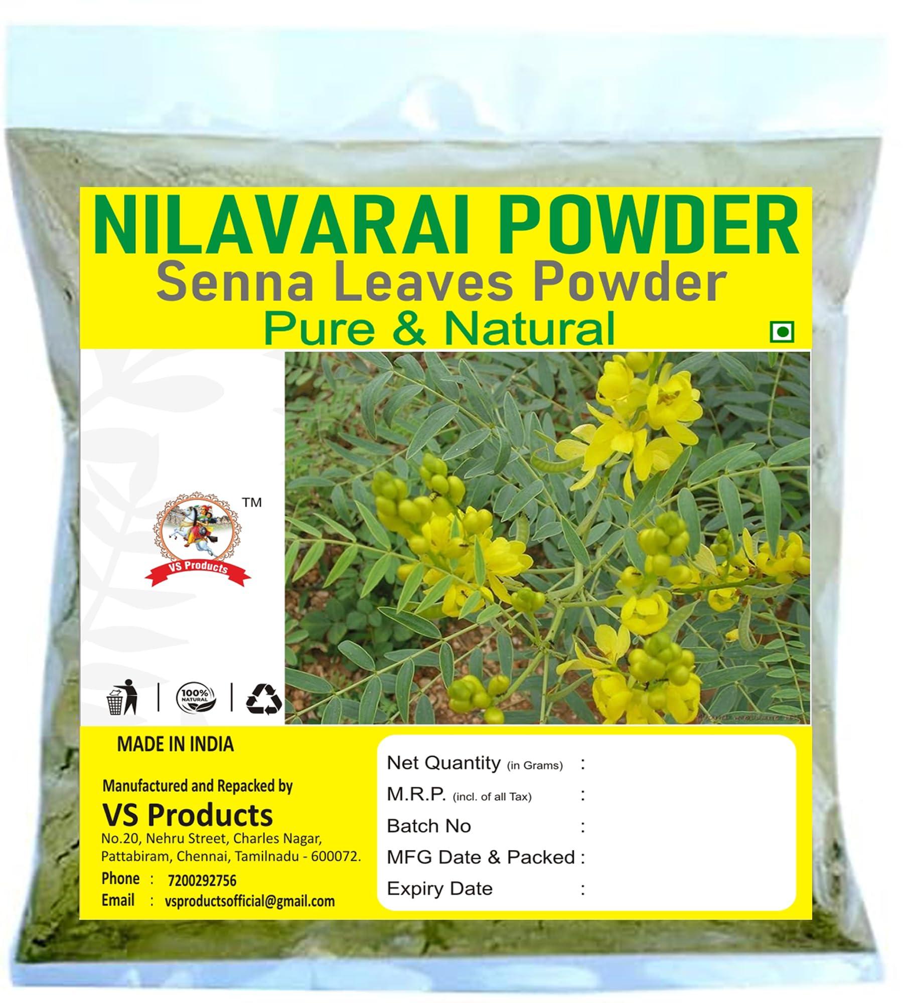 VS Products VS Products Nilavarai Powder, 100g, Senna Powder, Cassia angustifolia, Sonamukhi Powder (Pack of 1 x 100g)