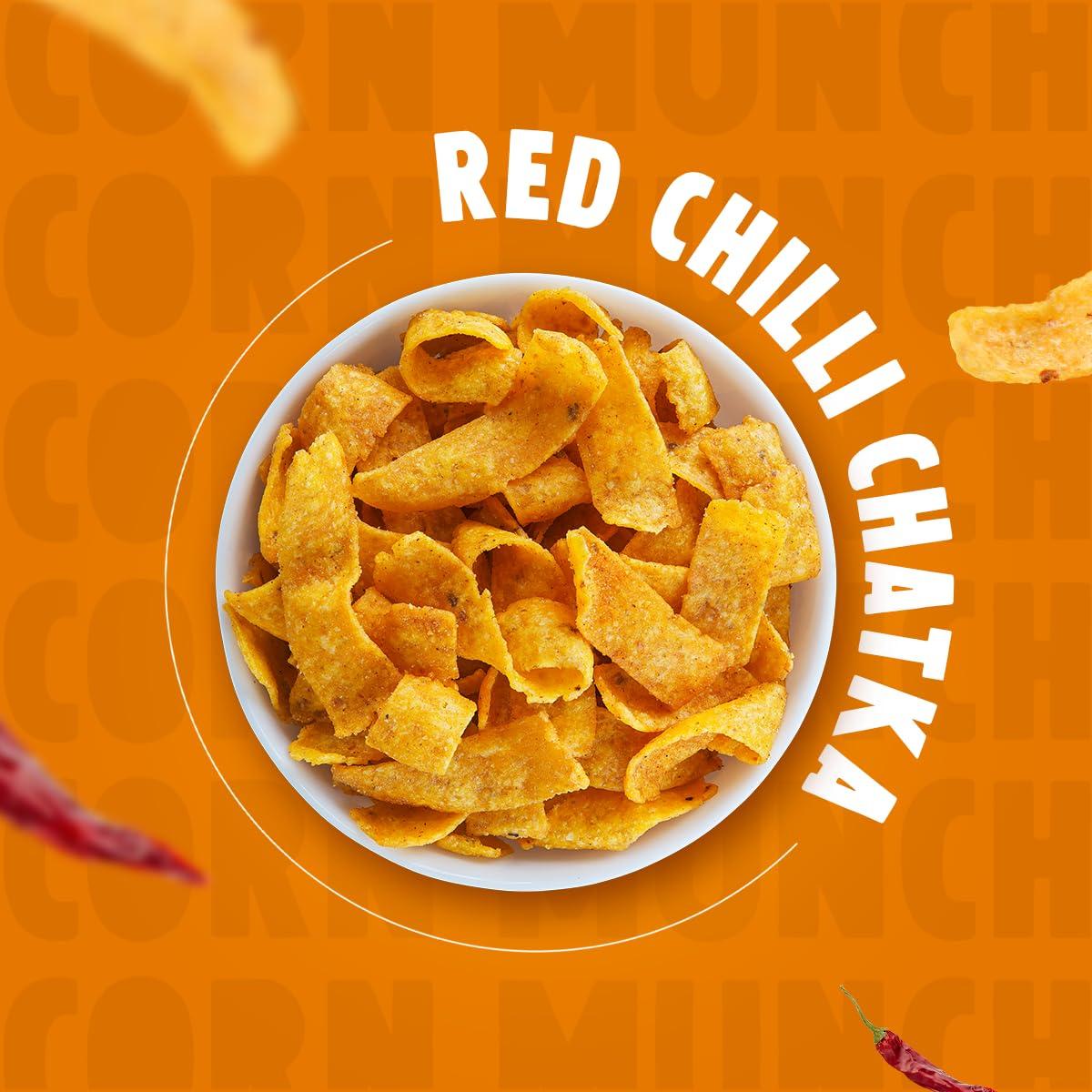 Makino Makino Cornax (2 Nacho Chips, 2 Corn Munch)(Each 60/150 gm)(Pack of 4)