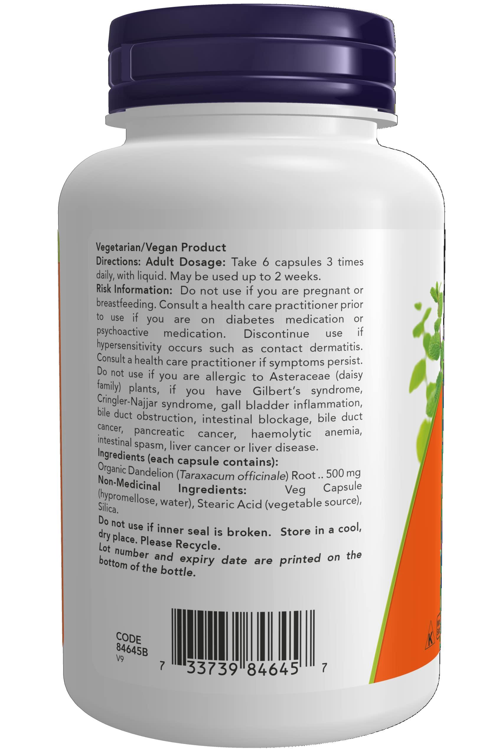 Now Foods Now Dandelion Root 500mg 100vcap