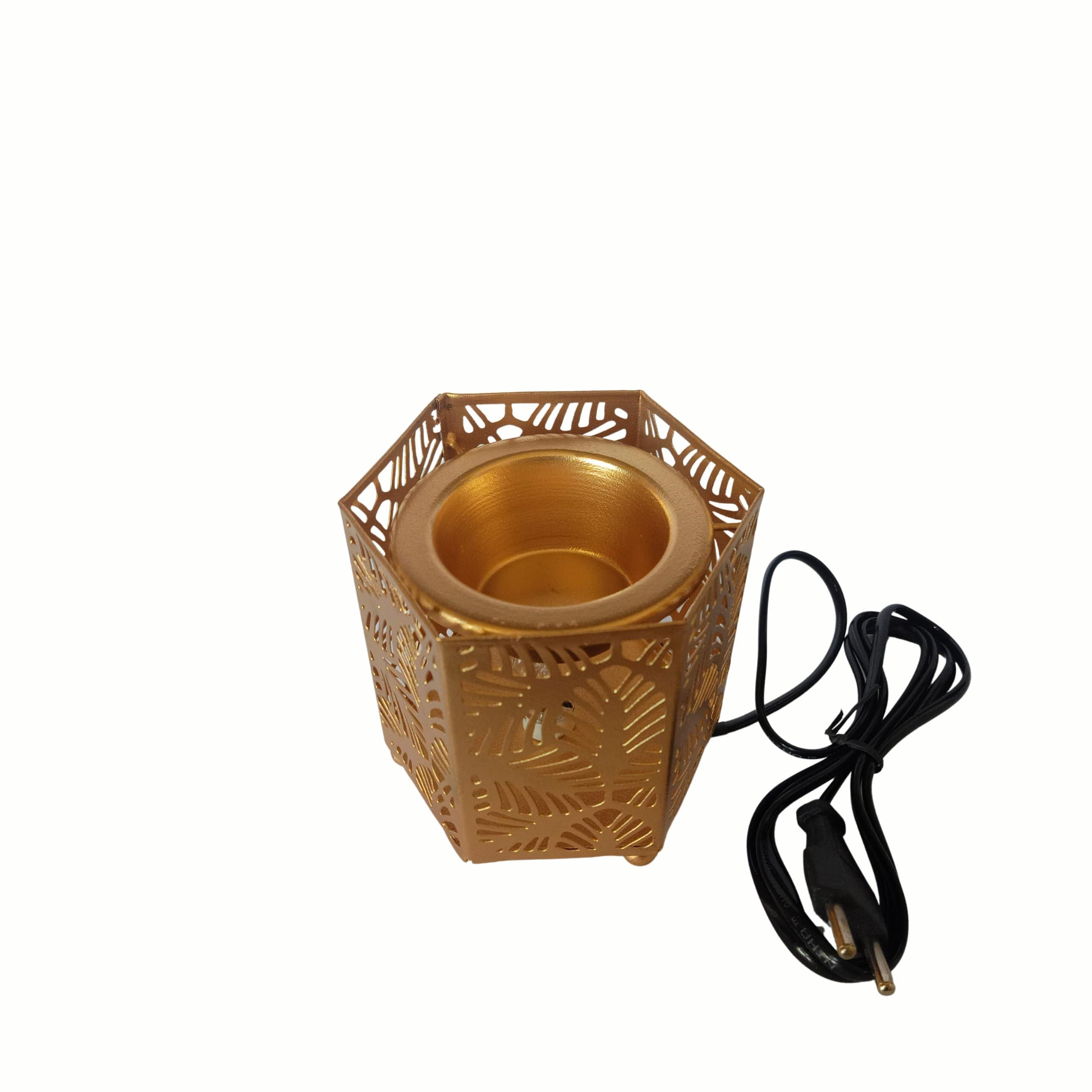 IndiMyst Decorative Electric Moroccan Style Aroma Oil Burner (Diffuser) | Beautifully Designed | Aromatherapy (IMMD2)