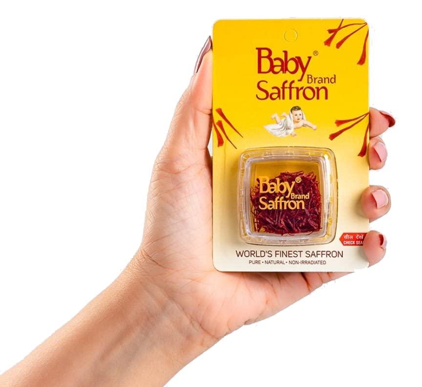 BABY Baby Saffron Brand 100% Pure World's Finest Saffron (Kesar), 1 Gm Each (Pack of 2)