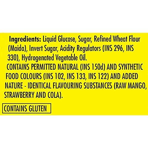 Chupa Chups Chupa Chups, Sour Belt, Mixed Fruit Flavour, Soft & Chewy Toffee Pack, 480 g (Count of 48)