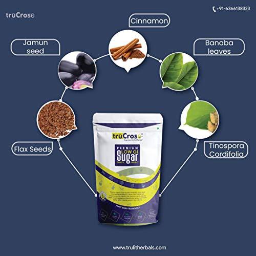 TRUCROSE TruCrose Diabetic Friendly Natural Herbal Cane Sugar ( Substitute for Ordinary Sugars & Artificial Sweeteners) - Low Glycemic Index (GI) - 500Grams