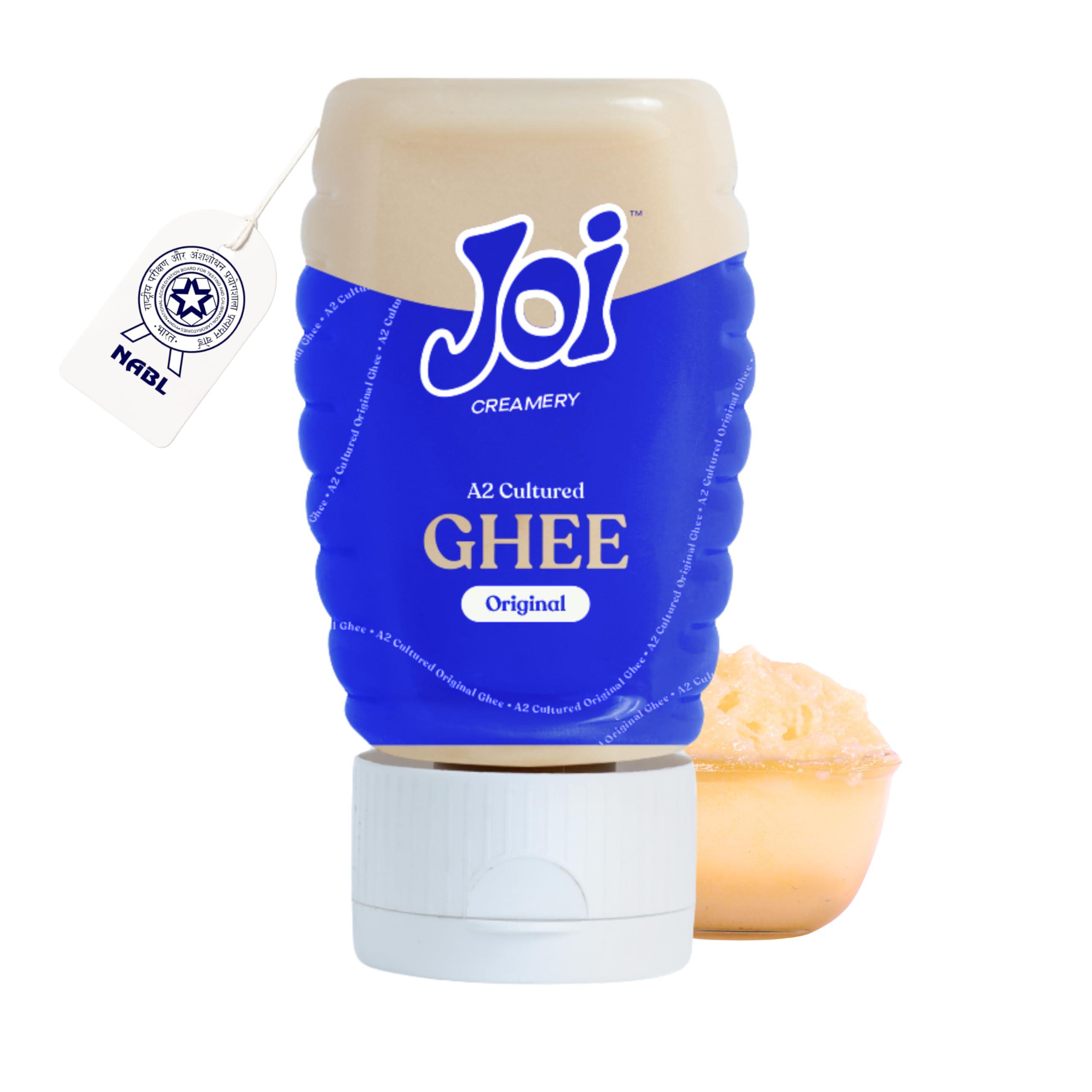 JOI JOI Farm Cultured A2 Cow Desi Ghee 200 Ml X 1 | Pure Ghee | Bilona Method | Certified, Farm-made, Healthy, Curd Churned & Non Adulterated