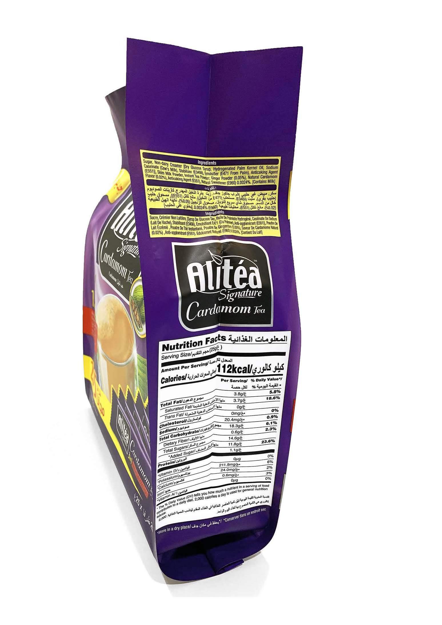 Alitea Alitea Signature Cardamom 3 in 1 Instant Tea 25 Sachet Packet, (25 X 25g), 625g