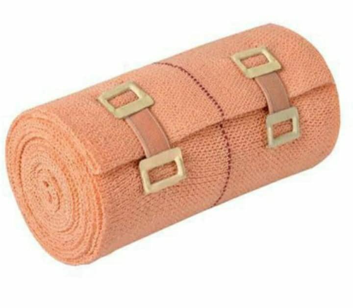 XYZ A Z COLLECTION Crepe bandage 4 INCH Chodi"Garam Patti" for Pain Relief Generic Cotton Elastic Crepe Roll for Pain Relieve Helps Relieving Joint Pain & Muscle Strain (4 INCH Chodi 4 METER PACK OF 1)