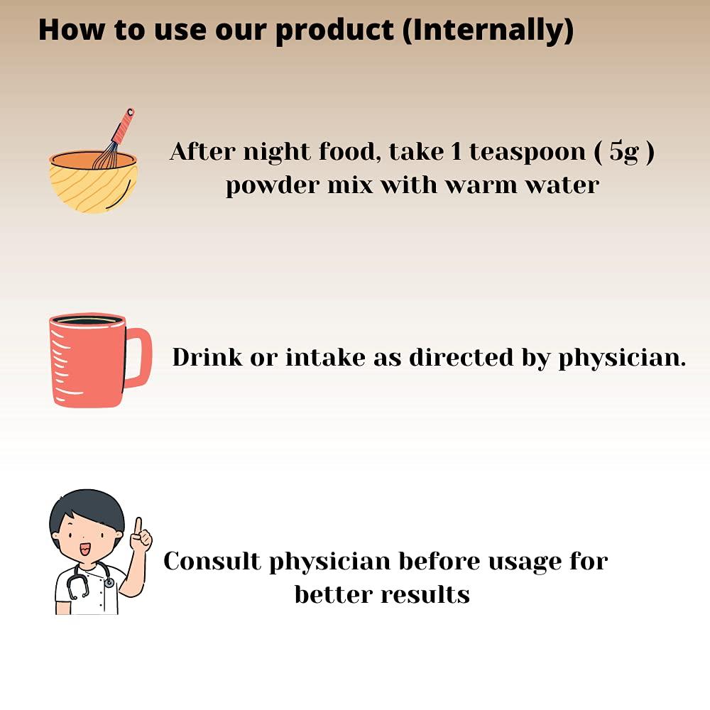 Herb's Goodness Herbs Goodness Organic Edible Kadukkai (Haritaki Powder) Seedless 100g  Inknut Powder| Harde Powder | Harad Powder For Dark Circles, Face Care And Healthy Digestion(Pack of 2)