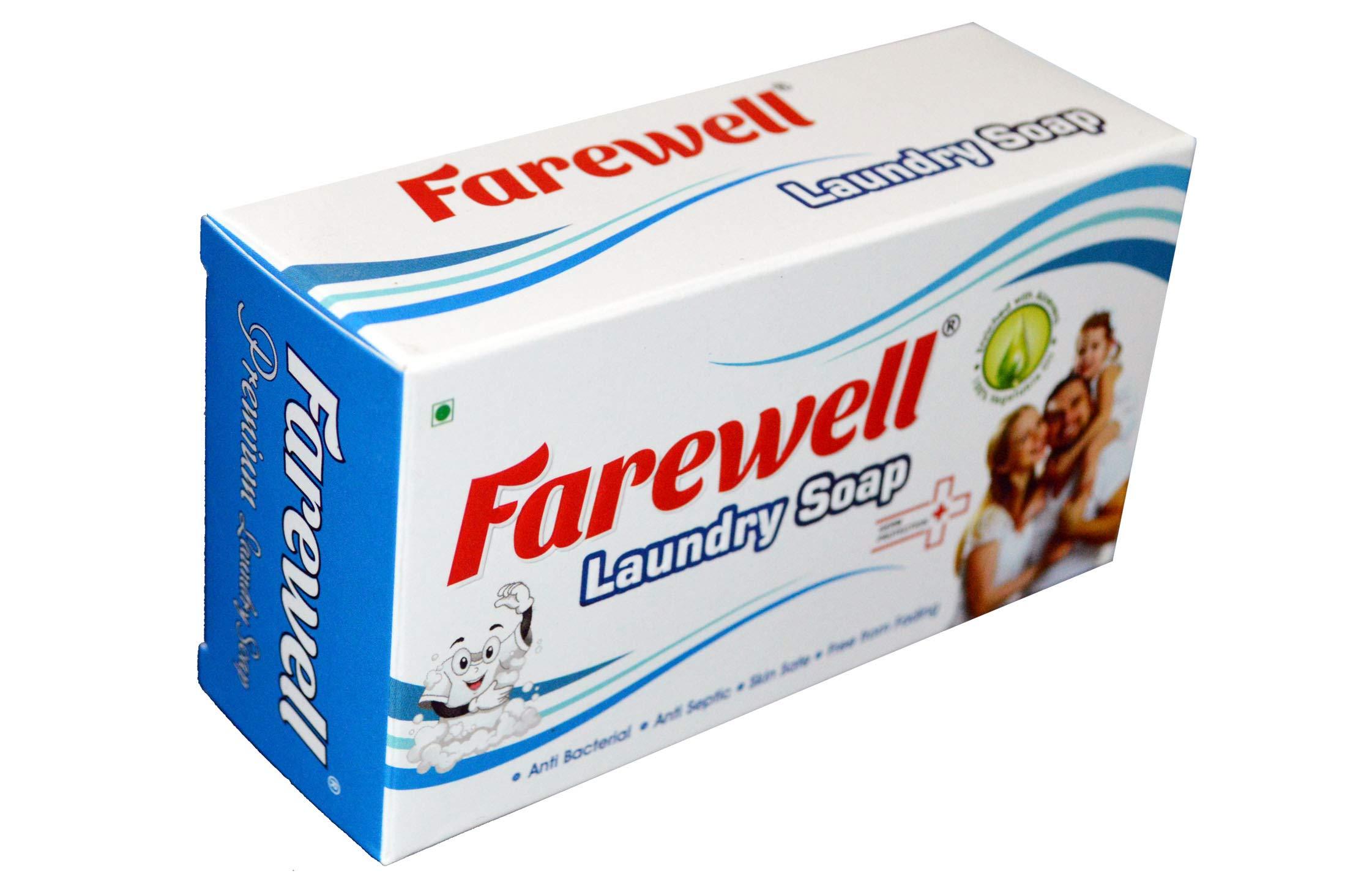 Farewell Farewell Laundry Washing Soap (Combo Of 5-Detergent Bars) Organic and chemical free/baby safe/for sensitive skin/laundry soap bar
