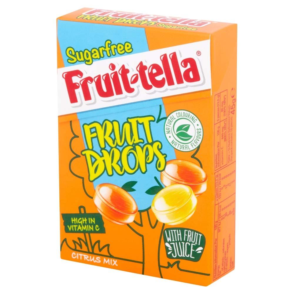 Fruit-tella Fruit-Tella Sugar Free Fruit Drops Citrus Pouch, 45 g