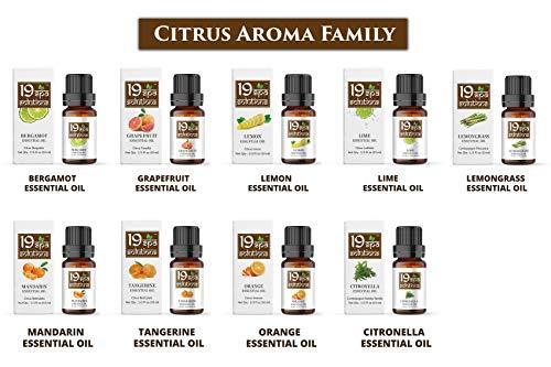 19 SPA SOLUTIONS 19 Spa Solutions Lemon Essential Oil for Skin Care- Natural Lemon oil to Uplift Mood - Pure Essential Oil Lemon for Cleaning- Therapeutic Grade Lemon Essential Oils for Aromatherapy - 10 ml