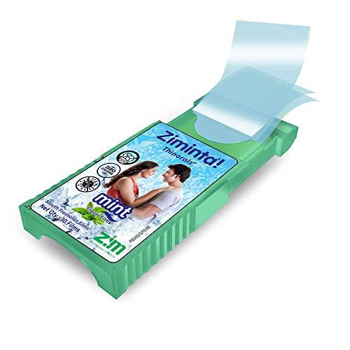Ziminta Ziminta Sugar Free Mouth Freshener Easily Soluble Digestive Dispensable Strip (30 Strips, Mint Flavour) - Pack of 10