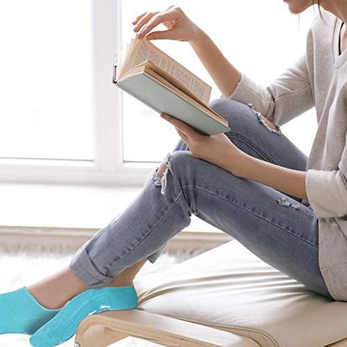 Nearstop Nearstop™ Women Men Moisturizing Gel Socks for Soften Cracked Non-Skid Soft Cotton Gripper Socks Spa Moisturizing Socks Feet Care Treatment (Pink)