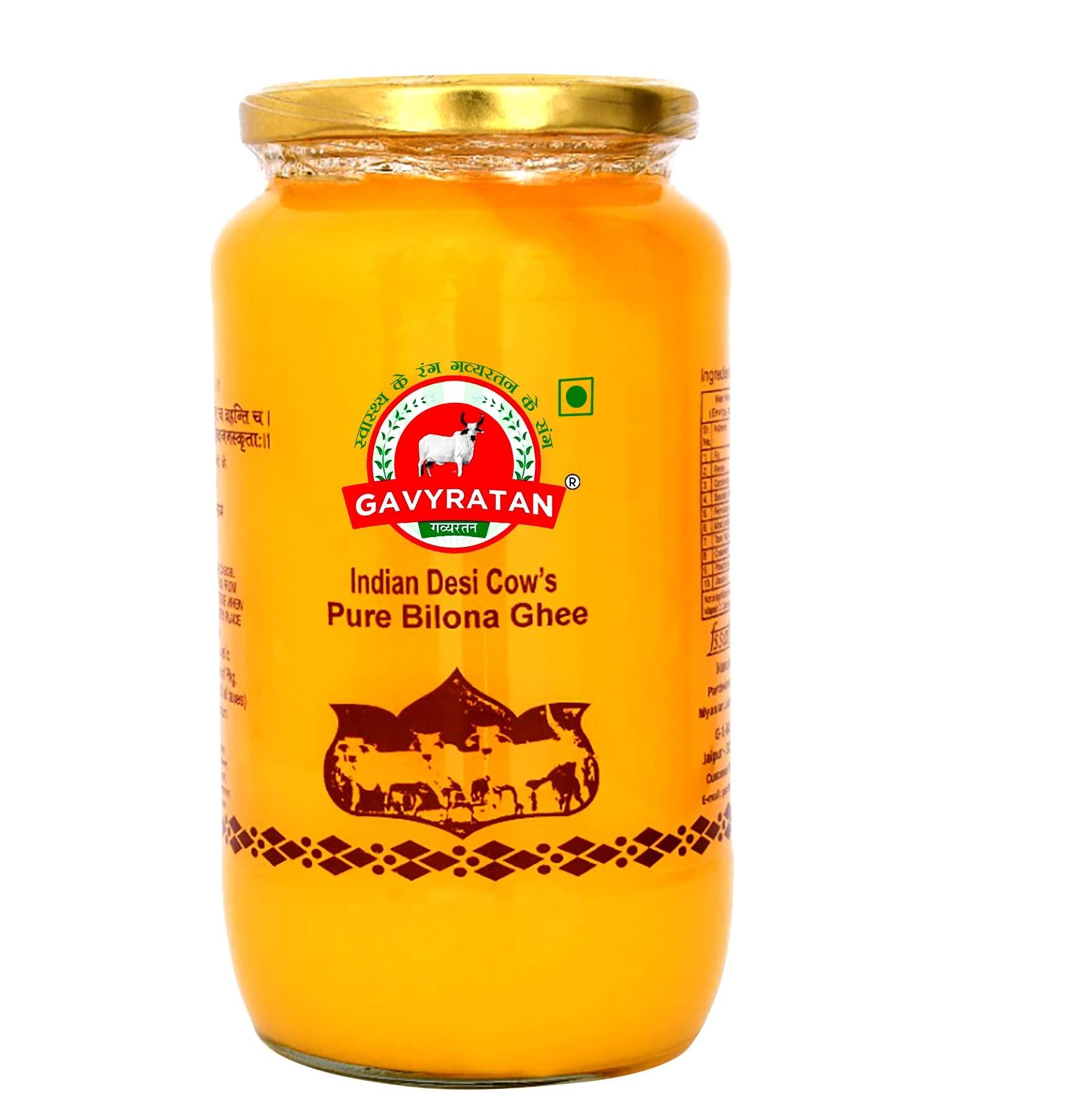 GAVYRATAN GAVYRATAN Vedic A2 Gir Cow Ghee | 100% Desi Gir Cow Ghee | Made with Vedic Bilona Method Premium Desi HomemadeGhee
