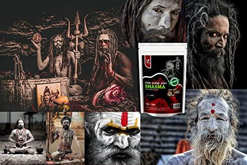 XOFFENCER XOFFENCER Cow Dung BHASMA | VIBHUTI | THIRUNEERU | 100% Pure & Original | Natural Non Scented | HOLY ASH | Purely from Farm fed Desi Cow | Pack of 200 Grams