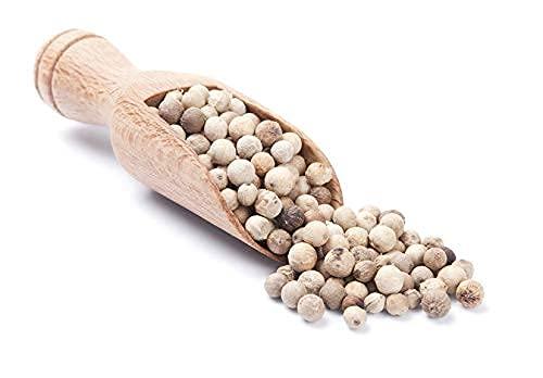 TRH TRH Organic White Pepper Whole, White Peppercorns, Safed Mirch (White Pepper, 400 gm)