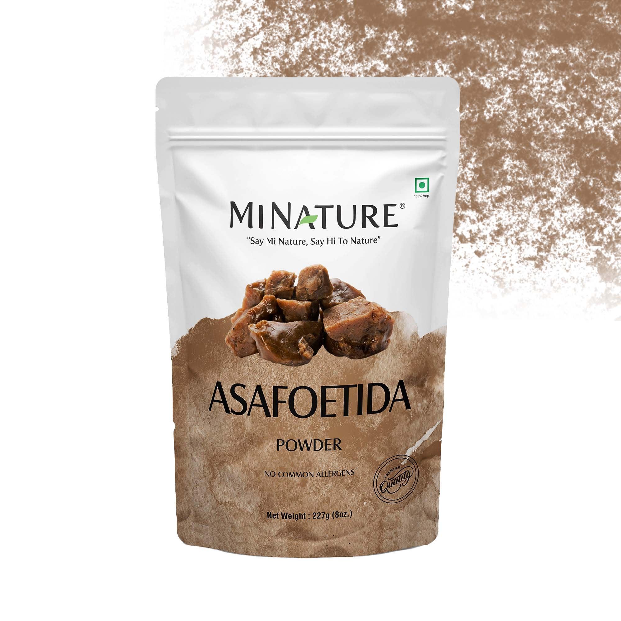 minature Asafoetida Powder (Hing)(Asafetida) by mi nature| Natural | 227g (08oz)(0.5lb) | Indian spice for cooking| From India.