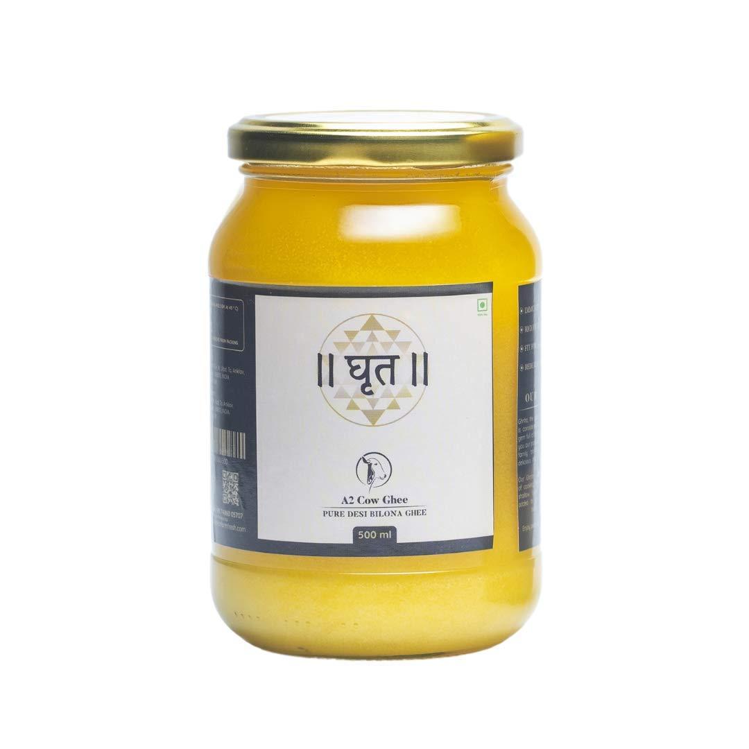 GHRITA 100% Desi Cow Ghee (A2 Ghee) - Ghrita by Shankar Farm Fresh - 500ml