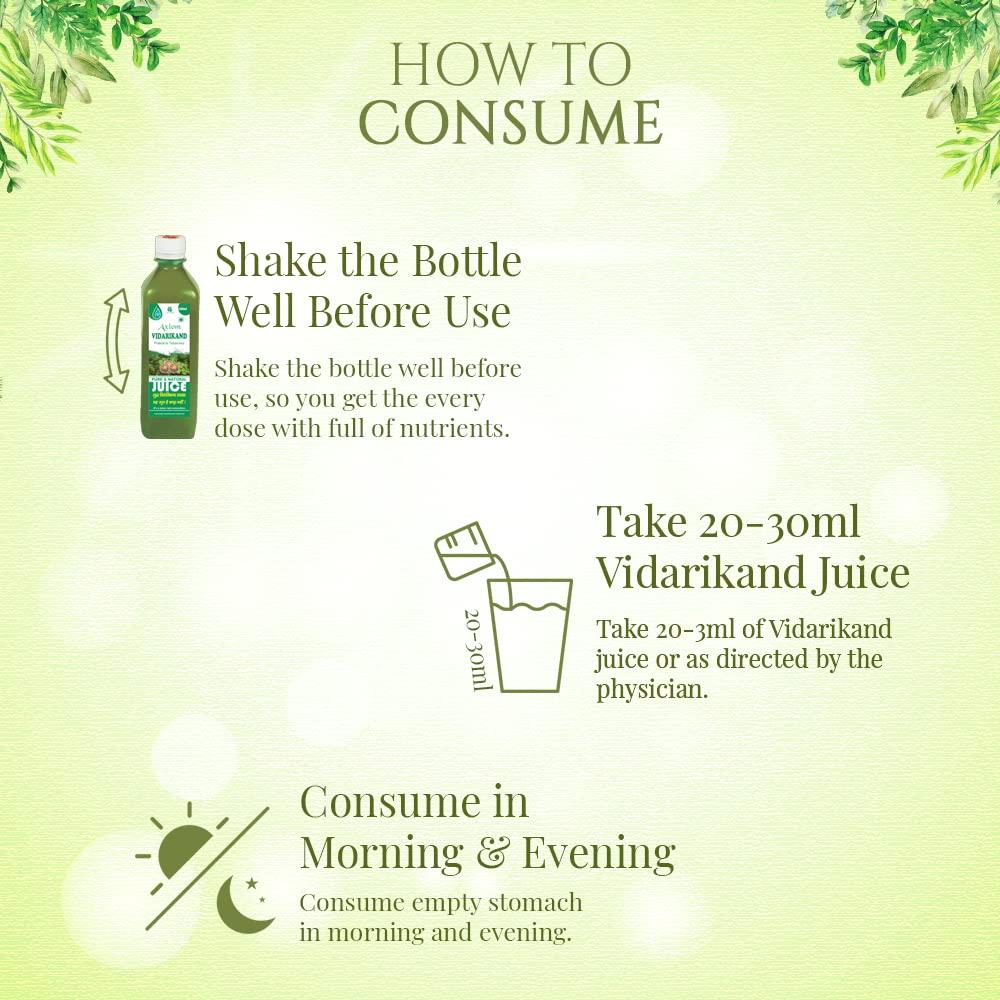 JEEVAN RAS Jeevan Ras Vidarikand Juice | Breast Feeding Supplement | Helps to Increase Breast Milk Supply | Enriched with Vidarikand Herbs | 500mL