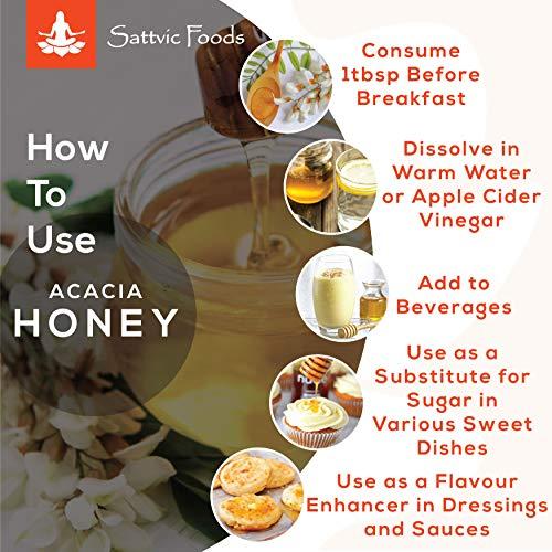 Sattvic Foods Sattvic Foods Acacia Honey (1.5 kg) Direct from Beekeepers | Kashmir Sourced | Raw & Natural | Rich in Antioxidants | Immune-Boosting | Anti-Bacterial and Anti-Inflammatory